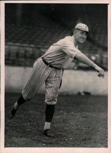 1920-21 crica Johnny Miljus Brooklyn Robins "The Sporting News Collection Archives" Original Type 1 5" x 7" Photo (Sporting News Collection Hologram/MEARS Type 1 Photo LOA)