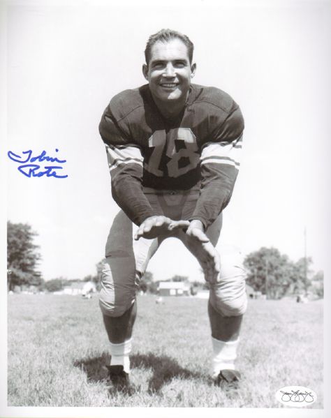 1950s Green Bay Packers Tobin Rote Signed 8 x 10 Photo JSA