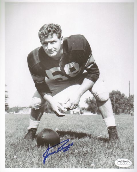 1950s-60s Green Bay Packers Jim Ringo Signed 8 x 10 Photo JSA