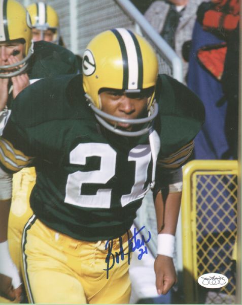 1960s Green Bay Packers Bob Jeter Signed 8 x 10 Photo JSA
