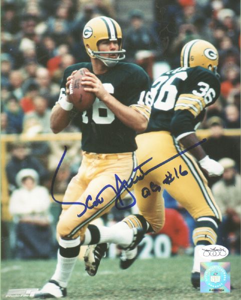 1970s Green Bay Packers Scott Hunter Signed 8 x 10 Photo JSA