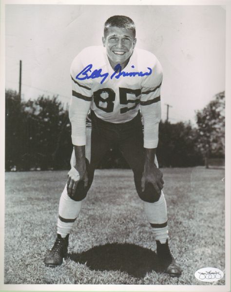 1950s Green Bay Packers Billy Grimes Signed 8 x 10 Photo JSA