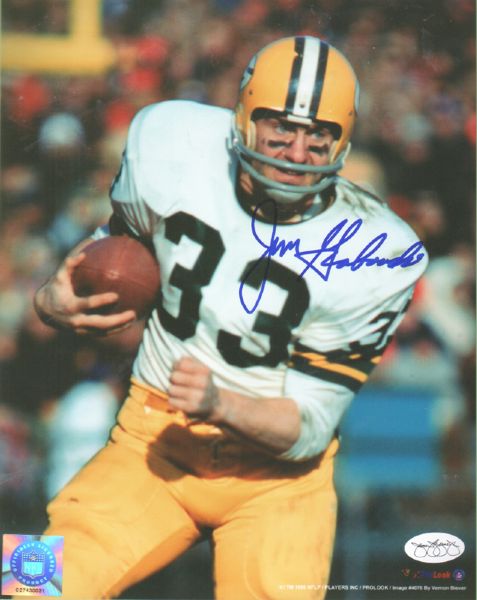 1960s Green Bay Packers Jim Grabowski Signed 8 x 10 Photo JSA