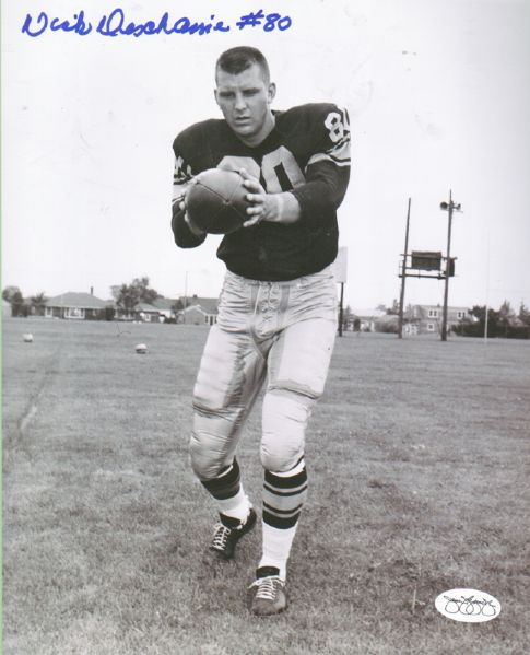 1950s Green Bay Packers Dick Deschaine Signed 8 x 10 Photo JSA
