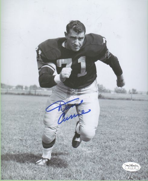 1950s-60s Green Bay Packers Dan Currie Signed 8 x 10 Photo JSA