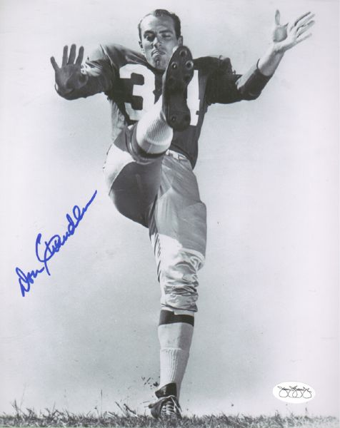 1960s Green Bay Packers Don Chandler Signed 8 x 10 Photo JSA