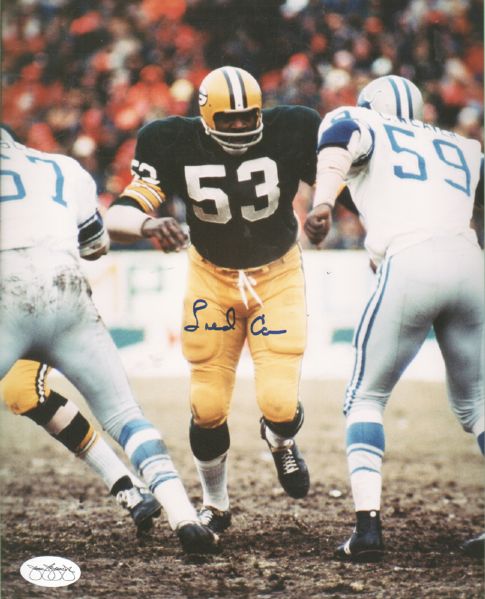 1970s Green Bay Packers Fred Carr Signed 8 x 10 Photo JSA