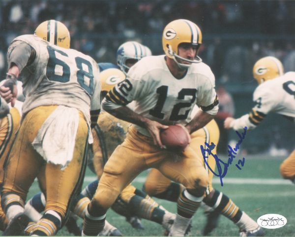 1960s Green Bay Packers Zeke Bratkowski Signed 8 x 10 Photo JSA