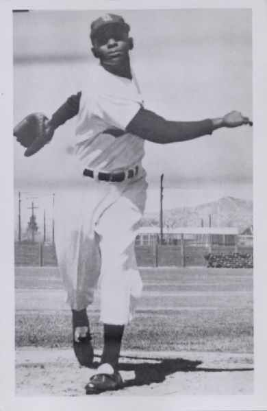 1950s George Brace RPPC St. Louis Browns Satchel Paige (1951-53) Postcard