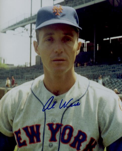1968-71 New York Mets Al Weis Autographed 8x10 Color Photo (JSA)