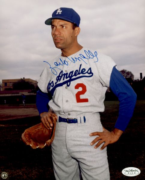 1968 Los Angeles Dodgers Zoilo Versalles Autographed 8x10 Color Photo (JSA)