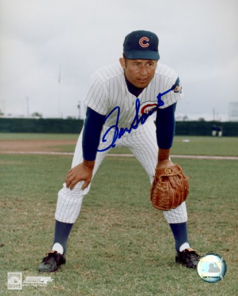 1960-73 Chicago Cubs Ron Santo Autographed 8x10 Color Photo (JSA)