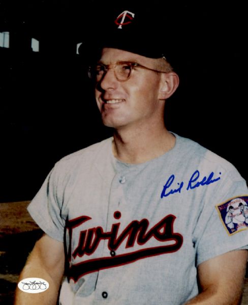 1961-68 Minnesota Twins Rich Rollins Autographed 8x10 Color Photo (JSA)