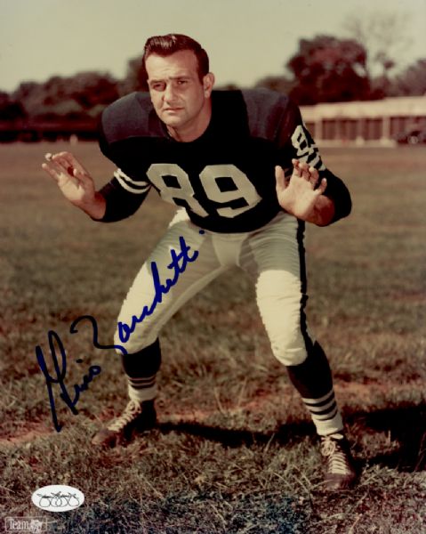 1953-66 Baltimore Colts Gino Marchetti Autographed 8x10 Color Photo (JSA)