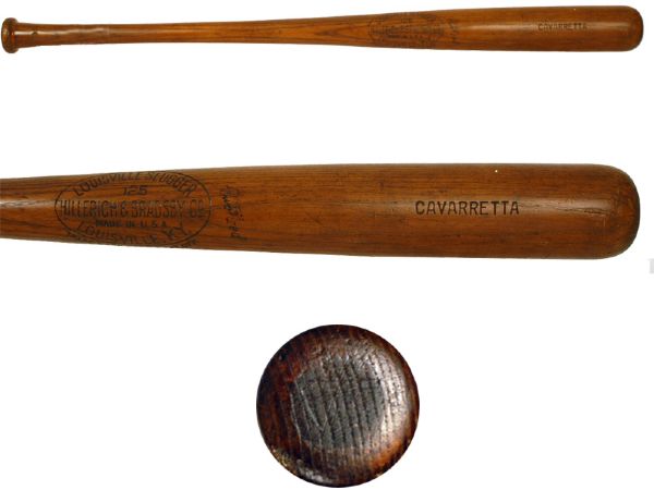 1935 Phil Cavarrettas H&B Louisville Slugger Professional Model Game Bat (MEARS A7.5)
