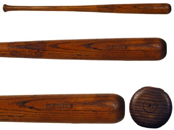 1917-22 Art Fletcher H&B Louisville Slugger Professional Model Game Bat (MEARS A7.5)