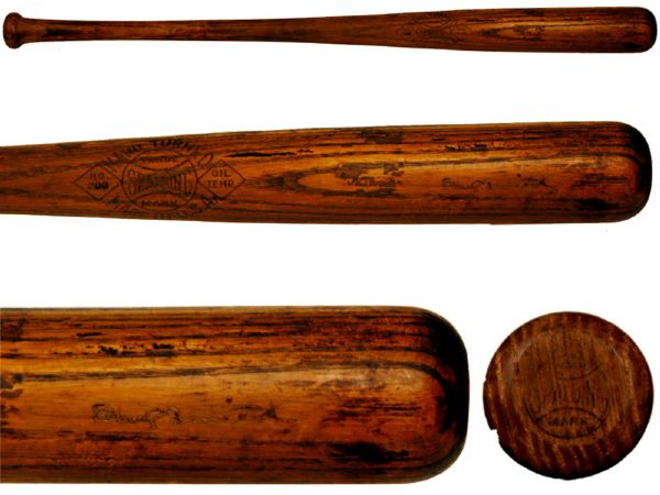 1926-30 Earl Smith Spalding Professional Model Hand Turned Game Bat (MEARS 7.5)