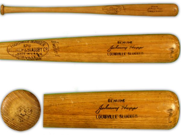 1943-49 Johnny Hopp H&B Louisville Slugger Professional Model Game Bat