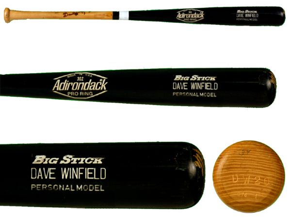 1981 Dave Winfield Adirondack Professional Model Game Bat (MEARS A7.5)