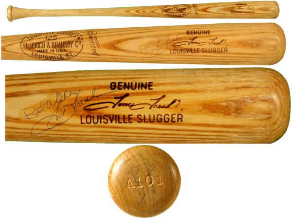 1965-66 Tom Tresh H&B Louisville Slugger Professional Model Game Bat