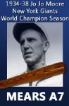 1934-38 Joe (Jo-Jo) Moore New York Giants H&B Louisville Slugger Professional Model Game Used Bat (MEARS A7)