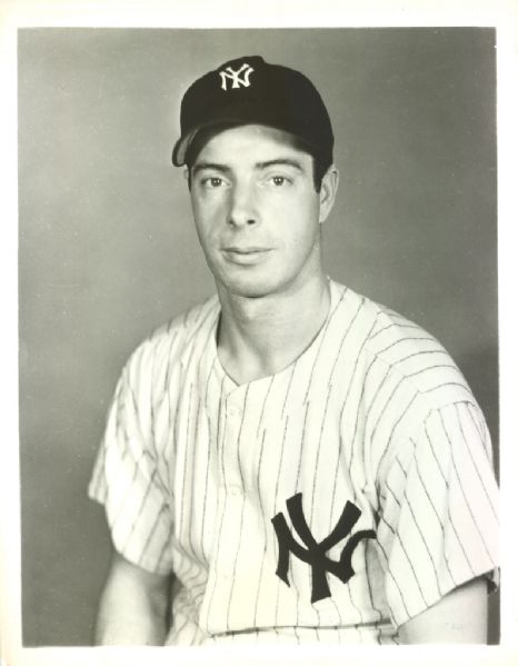 1940’s Joe DiMaggio New York Yankees 8x10 Studio Photo - From Joe DiMaggios personal collection (DiMaggio Estate LOA Included)
