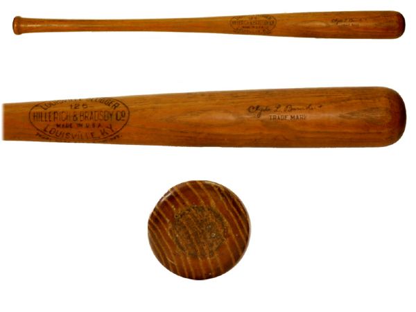 1921-28 Clyde Barnhart Pittsburgh Pirates H&B Professional Model Game Bat (MEARS A8)