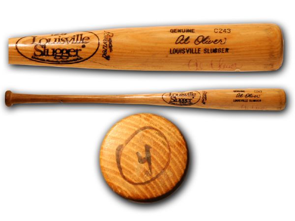 1980-83 Al Oliver Louisville Slugger Professional Model Game Bat (MEARS LOA)
