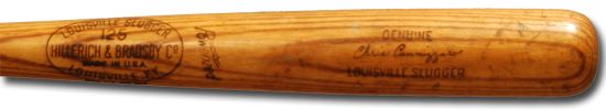 1962-64 Chris Cannizzaro Louisville Slugger Professional Model Bat