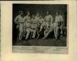 1868 Harvard Baseball Team "The Sporting News Collection Archives" 5" x 6.5" File Copy Photo (Sporting News Collection Hologram/MEARS LOA)