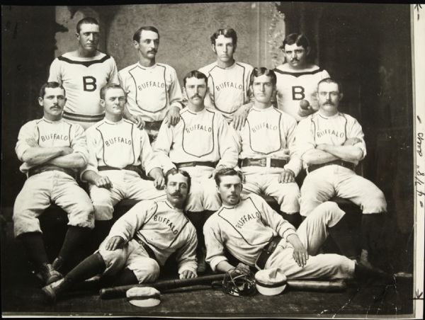 1878 depiction Team Photo Buffalo Bisons "The Sporting News Collection Archives" Original Type 1 9" x 12" Choice Jumbo Oversized Photo (TSN Collection Hologram/MEARS Photo LOA) 1:1, Unique