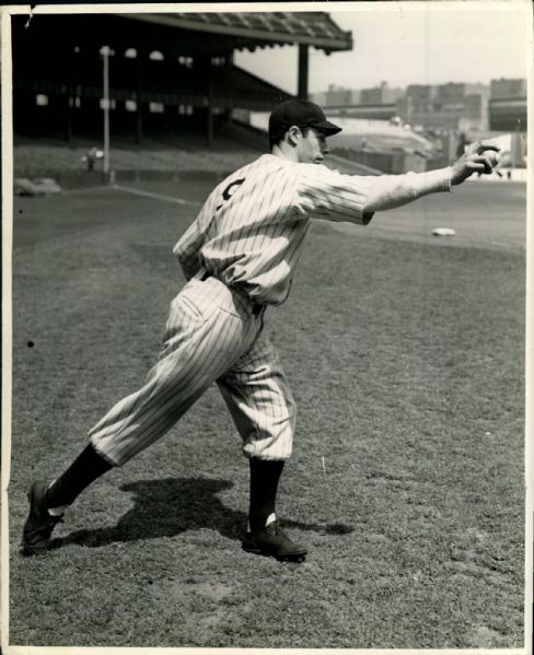 1936 Joe DiMaggio New York Yankees (Rookie Year) rare #9 jersey "The Sporting News Collection Archives" Original 8" x 10" Photo (Sporting News Collection Hologram/MEARS Photo LOA)