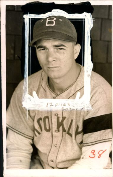 1938 George Jeffcoat Brooklyn Dodgers "The Sporting News Collection Archives" Original 5" x 8" Photo (Sporting News Collection Hologram/MEARS Photo LOA)