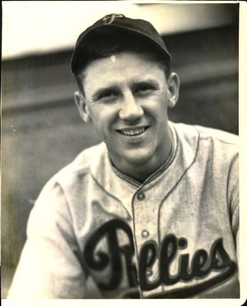 1937 George Scharein Philadelphia Phillies "The Sporting News Collection Archives" Original 8" x 10" Photo (Sporting News Collection Hologram/MEARS Photo LOA)