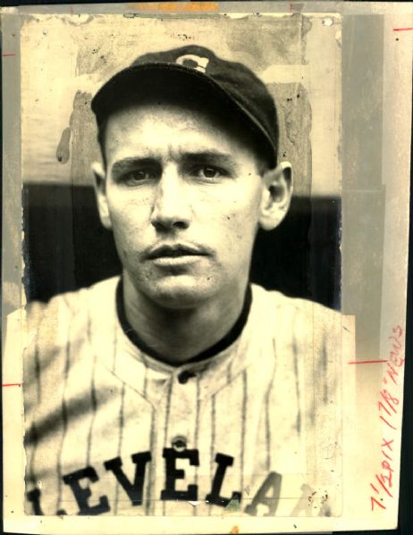 1918 Smoky Joe Wood Cleveland Indians "The Sporting News Collection Archives" Type A Original 5" x 8" Photo (Sporting News Collection Hologram/MEARS Photo LOA)