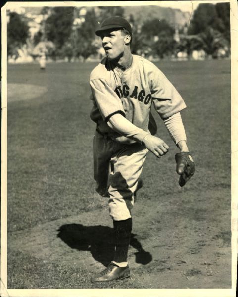 1930 Ed Lautenbacher Chicago Cubs "The Sporting News Collection Archives" Original 8" x 10" Photo (Sporting News Collection Hologram/MEARS Photo LOA)