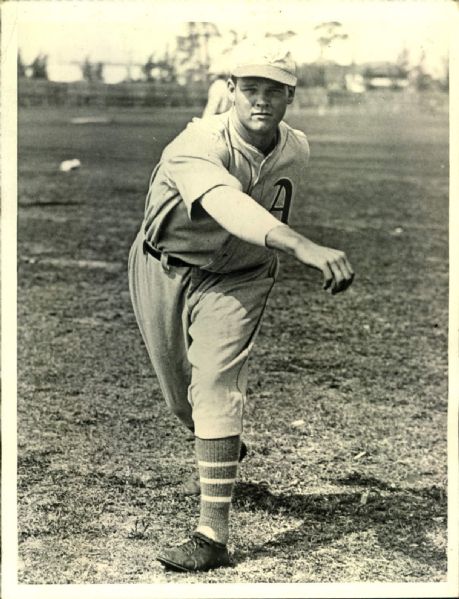 1931 Hank McDonald Philadelphia Athletics "The Sporting News Collection Archives" Original 6" x 8" Photo (Sporting News Collection Hologram/MEARS Photo LOA)