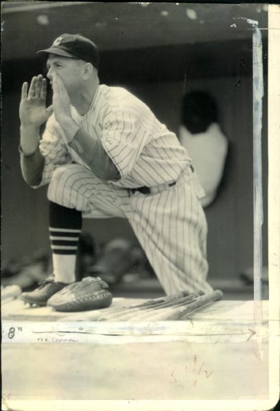 1932 Charlie Grimm Chicago Cubs "The Sporting News Collection Archives" Original 6.5" x 9.5" Photo (Sporting News Collection Hologram/MEARS Photo LOA)