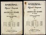 1946-50 The Chicago American Gears NBL Program - Lot of 3