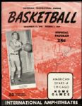 1946-47 NPL Chicago American Gears Program Rob McDermott Cover Signed by Stan Patrick - George Mikan Rookie Season - JSA