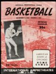 1946-47 NPL Chicago American Gears Program Price Brookfield Cover - George Mikan Rookie Season 