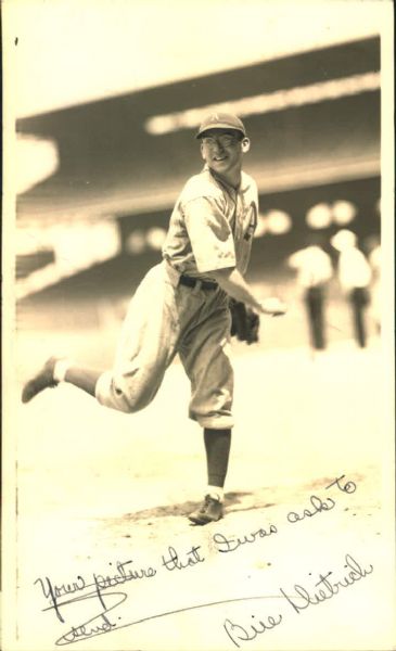 1933-36 circa Bill "Bullfrog" Dietrich Philadelphia Athletics "The Sporting News Collection Archives" Original 3.5" x 6" Photo (Sporting News Collection Hologram/MEARS Photo LOA)