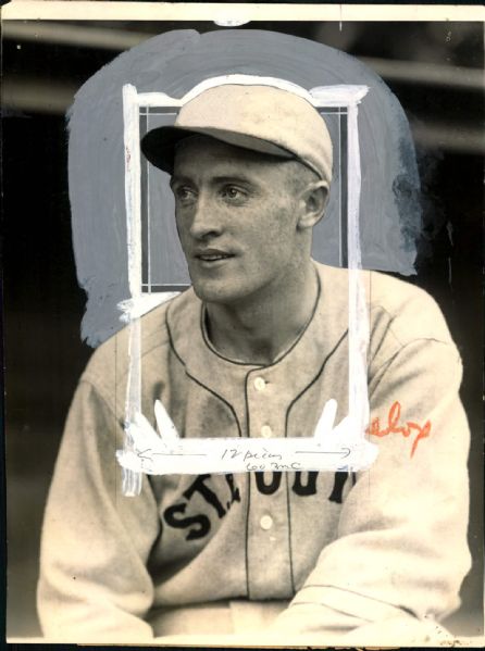 1928 Ralph "Red" Kress St. Louis Browns "The Sporting News Collection Archives" Original 7.5" x 10" Photo (Sporting News Collection Hologram/MEARS Photo LOA)