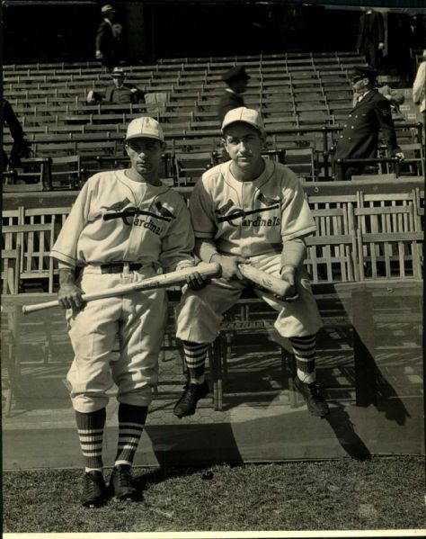 1934 Ernie Orsatti and Bill Delancey St. Louis Cardinals "The Sporting News Collection Archives" Original 7.5" x 9.5" Photo (Sporting News Collection Hologram/MEARS Photo LOA)