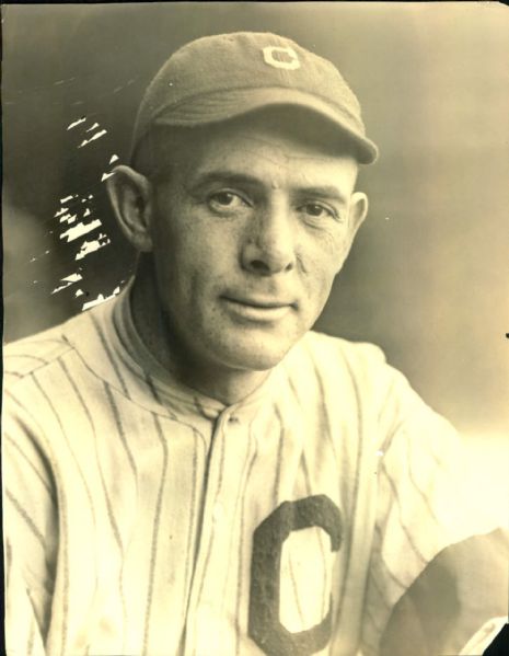 1919-22 Les Nunamker Cleveland Indians "The Sporting News Collection Archives" Type A Original 7 1/4" x 9 1/2" Photo (Sporting News Collection Hologram/MEARS Photo LOA)