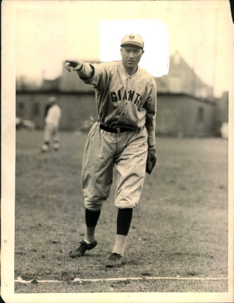1918 Jesse Barnes New York Giants "The Sporting News Collection Archives" Type A Original Photo (Sporting News Collection Hologram/MEARS Photo LOA)