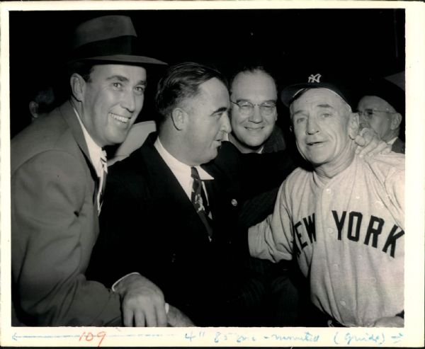 1949-52 Casey Stengel New York Yankees "The Sporting News Collection Archives" Original Photos (Sporting News Collection Hologram/MEARS Photo LOA) - Lot of 5