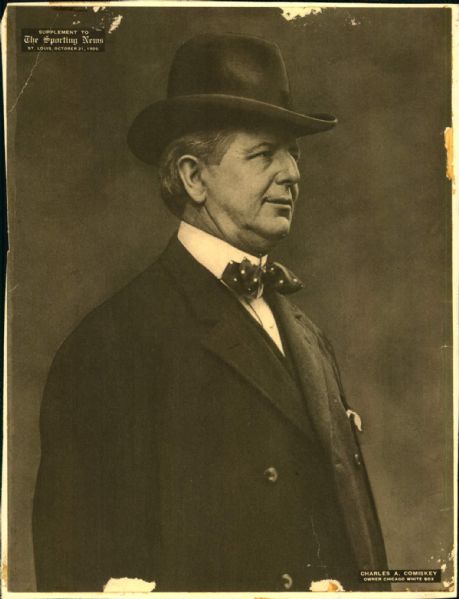 1909 Charles Comiskey Chicago White Sox "The Sporting News Collection Archives" Type A Original 8" x 10" Photo (Sporting News Collection Hologram/MEARS Photo LOA)