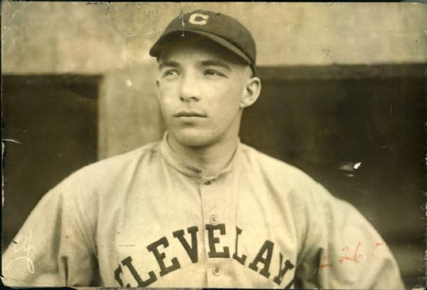 1915 Billy Southworth Cleveland Naps "The Sporting News Collection Archives" Type A Original 4.5" x 6.5" Photo (Sporting News Collection Hologram/MEARS Photo LOA)