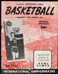 1946-47 NPL Chicago American Gears Program - George Mikan Rookie Season Cover